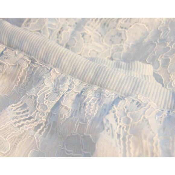 NEW Lark & Ro Womens ICE BLUE SCALLOP LACE Sleeveless 2PC SKIRT TOP Dress SZ 12 - Picture 8 of 8